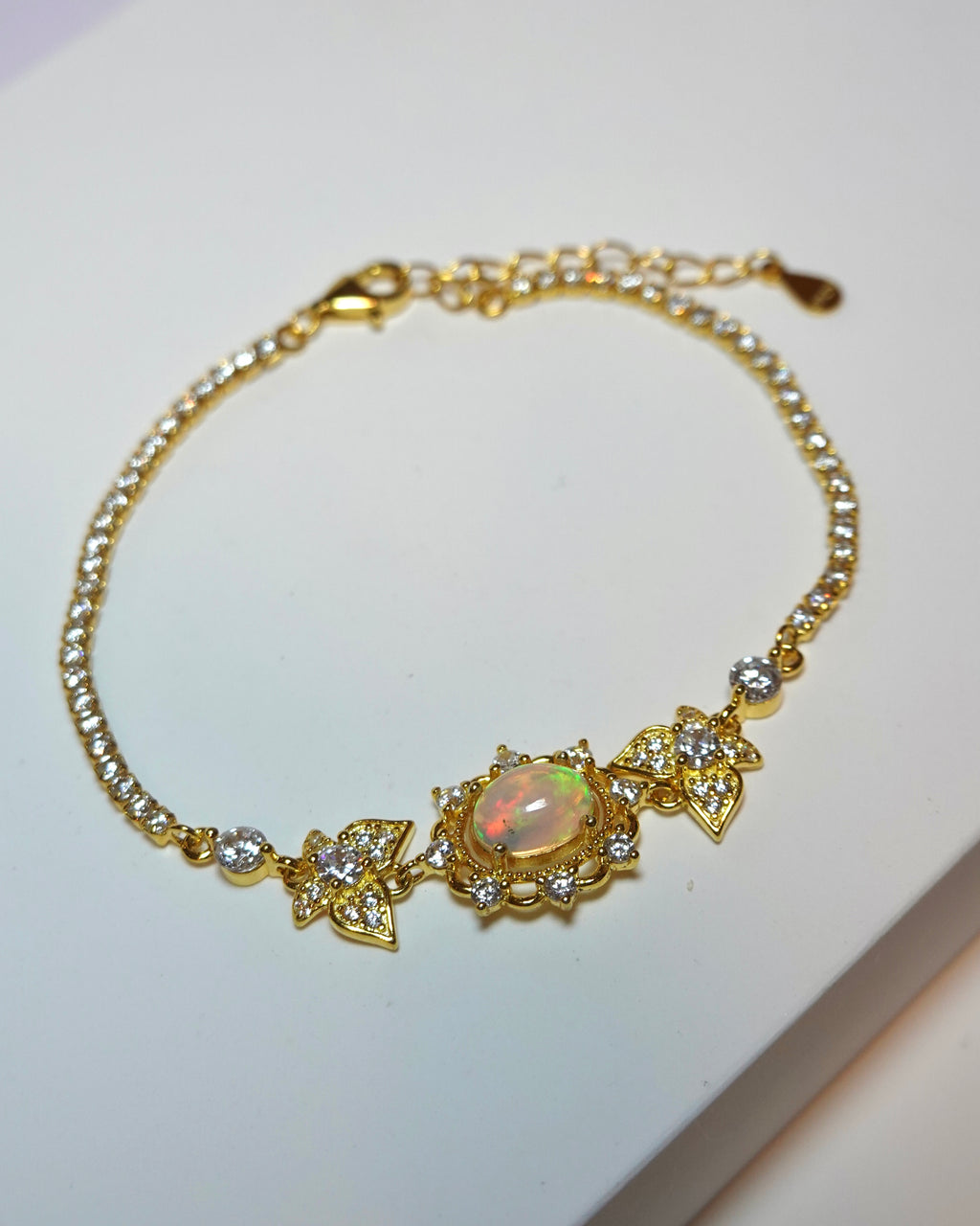 Slim Natural Opal Bracelet