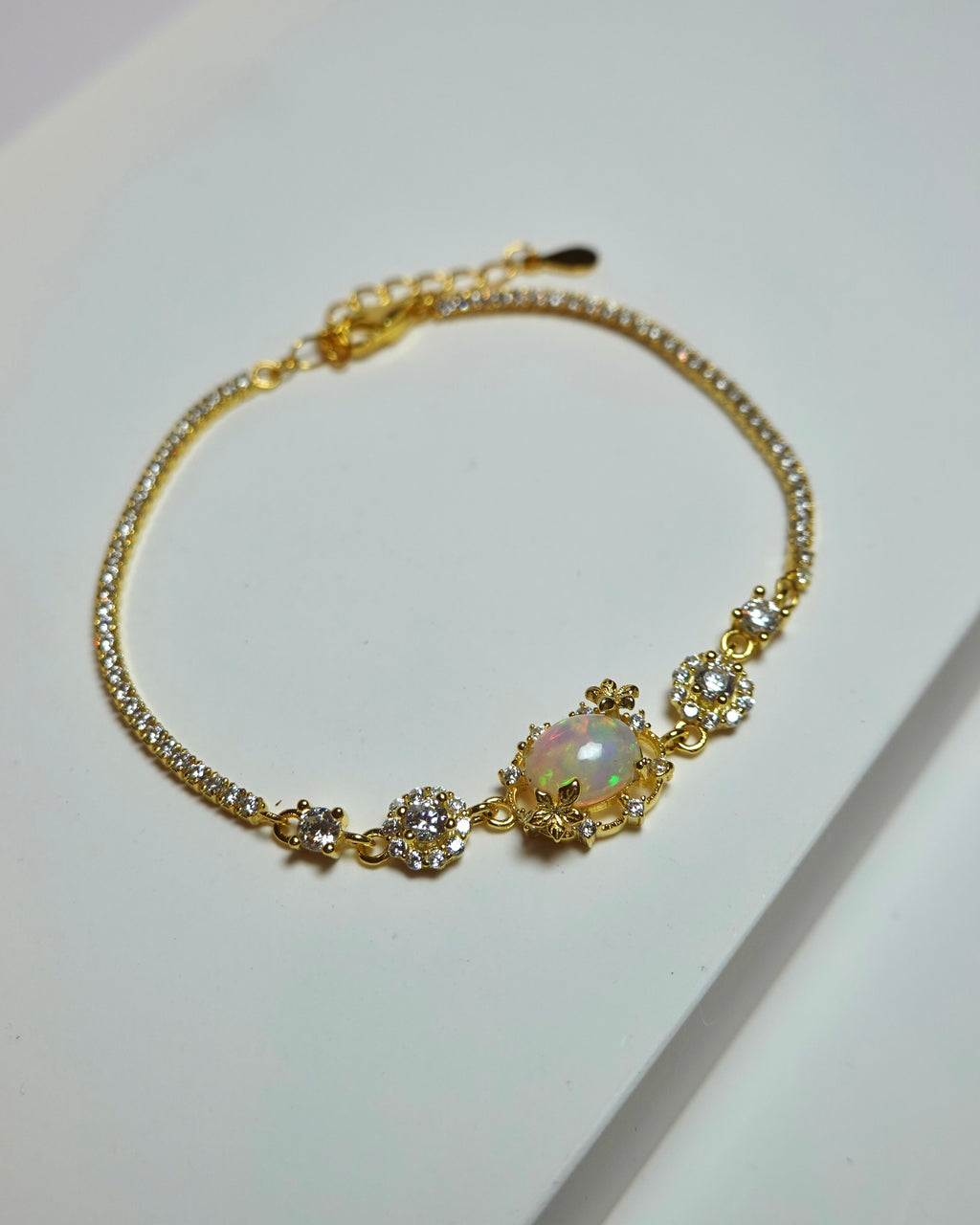 Slim Natural Opal Bracelet