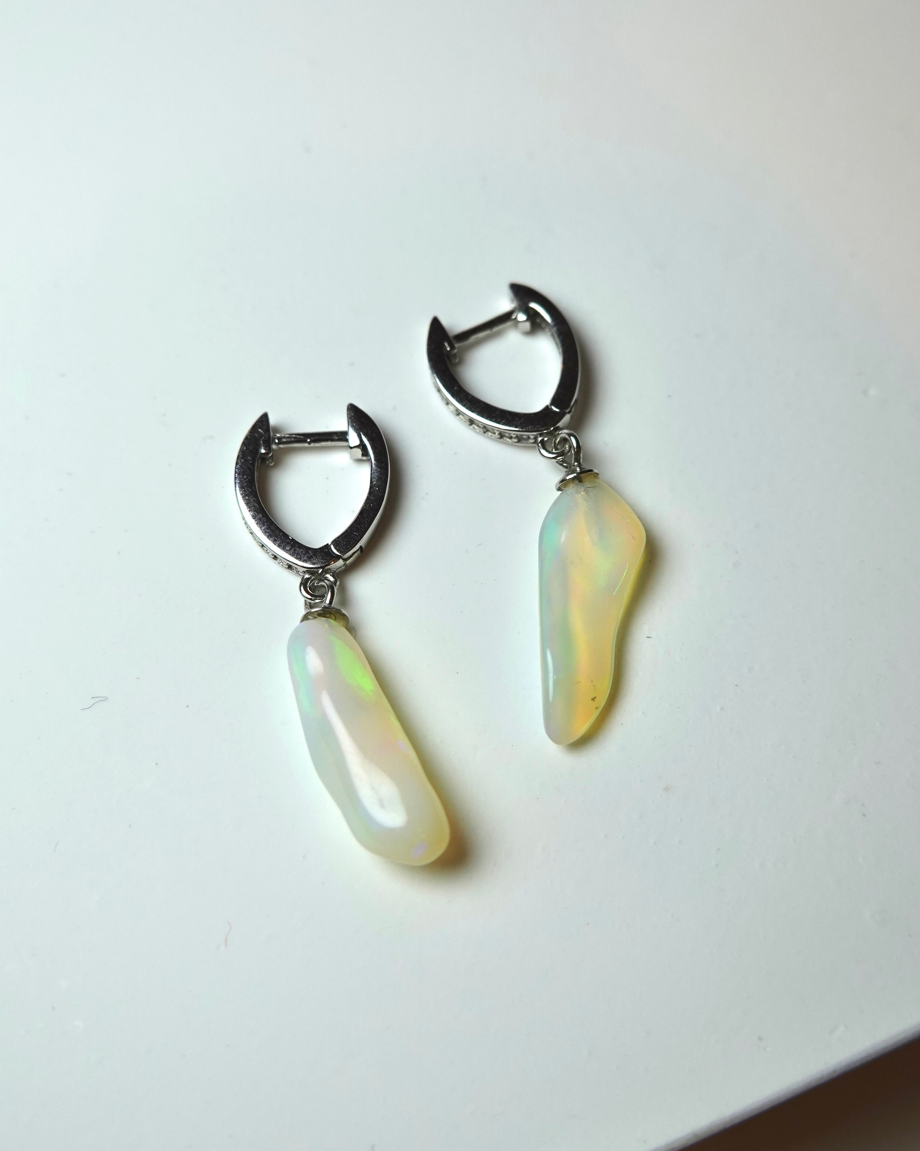 Natural Opal Earrings
