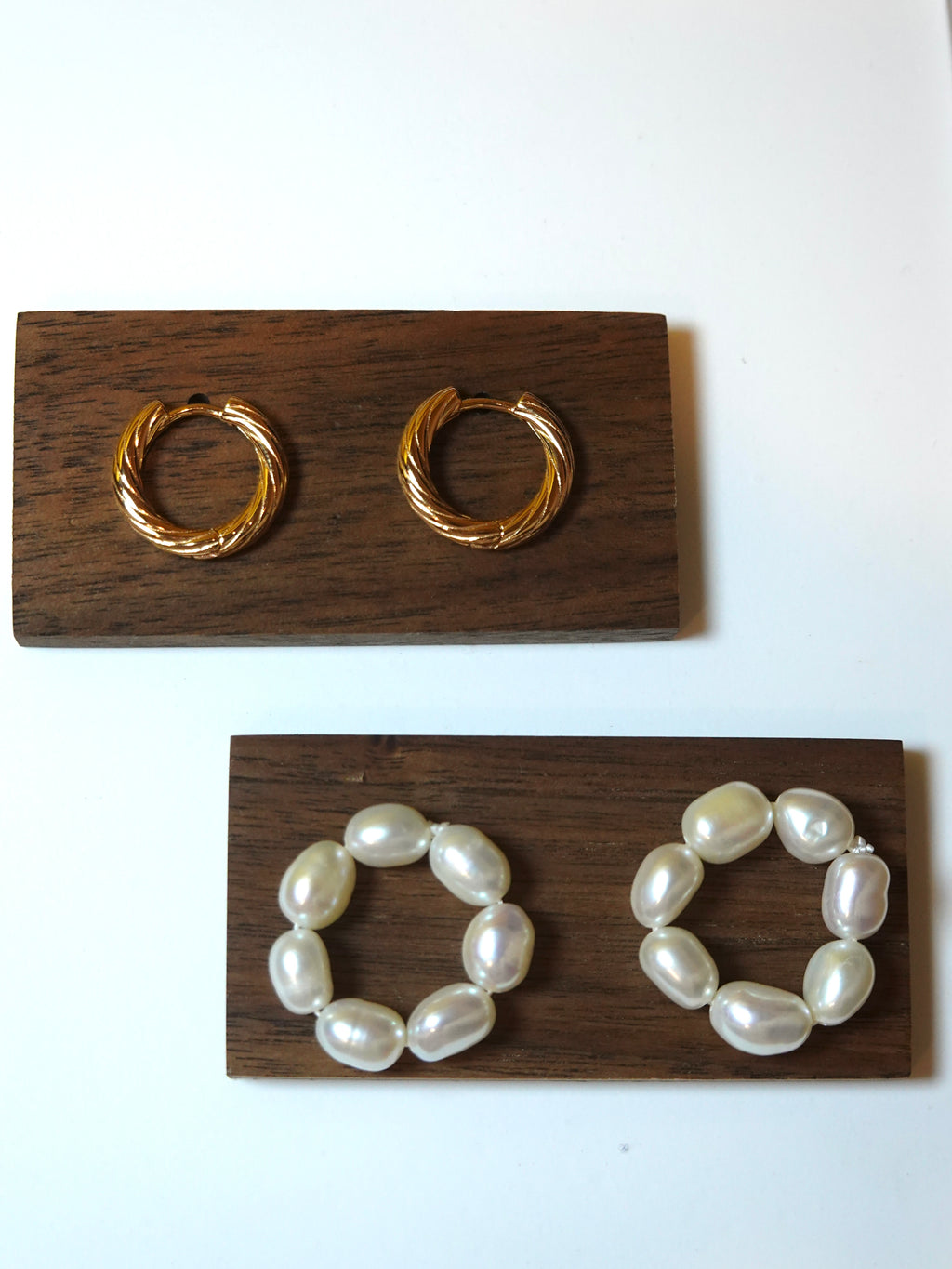 Classic Hoop Pearl Earrings