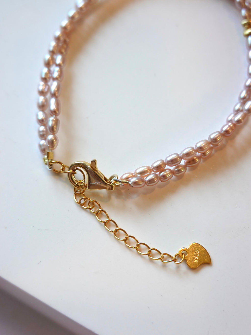 Lavender Rice Pearl Double-Wrap Bracelet