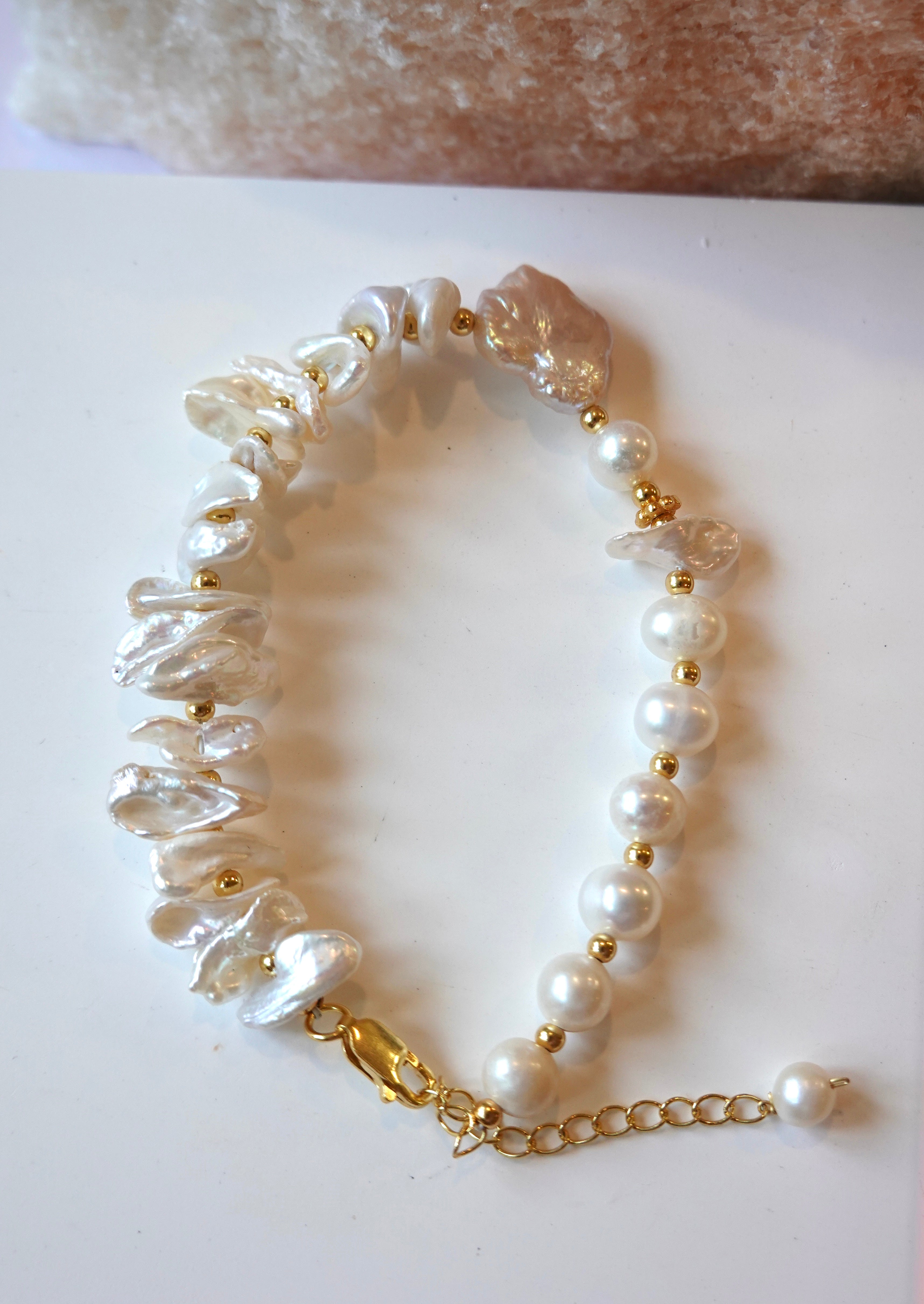 Icon Floral Baroque Pearl Bracelet