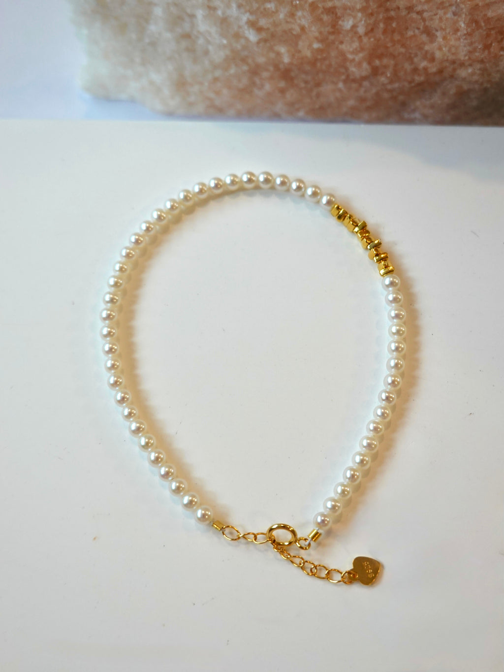 Golden Whisper Pearl Bracelet