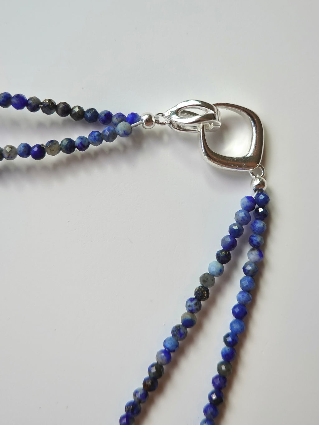 Double-Wrap Lapis & Baroque Pearl Necklace