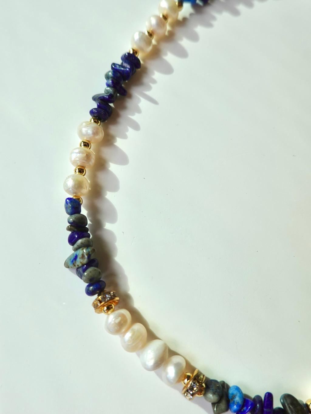 Lapis Pearl Necklace