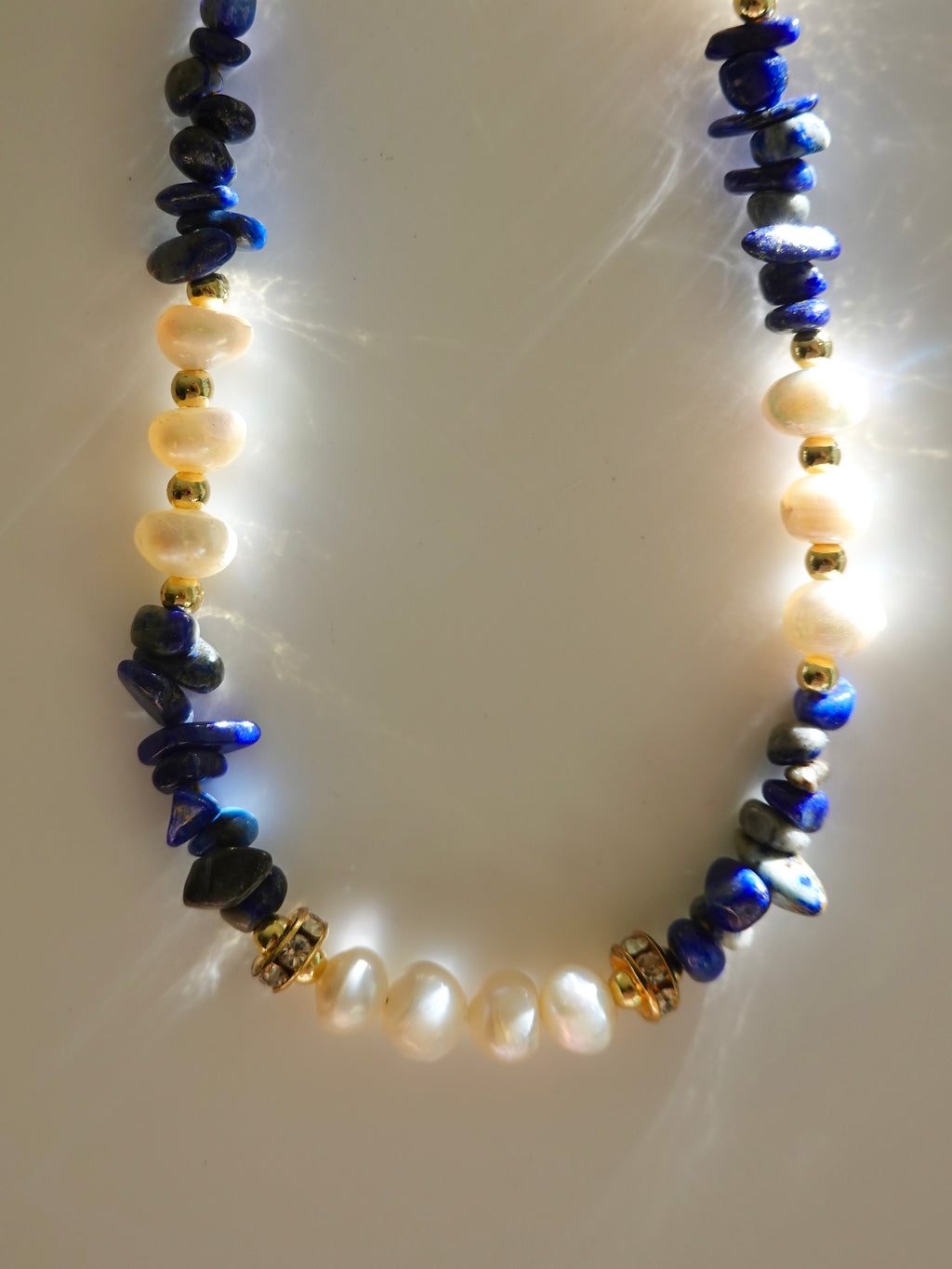 Lapis Pearl Necklace