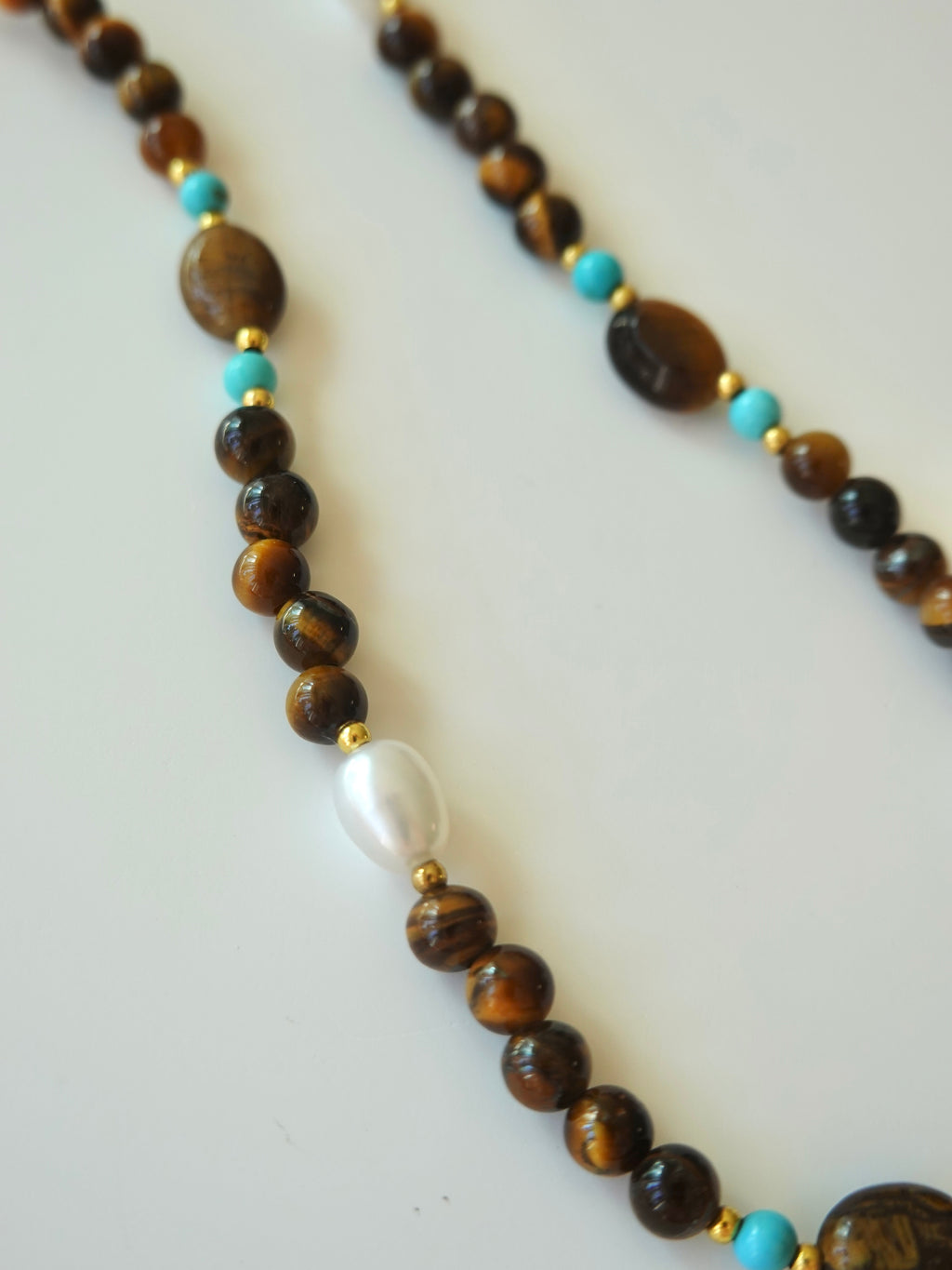 Tiger Eye Round Pendant Necklace
