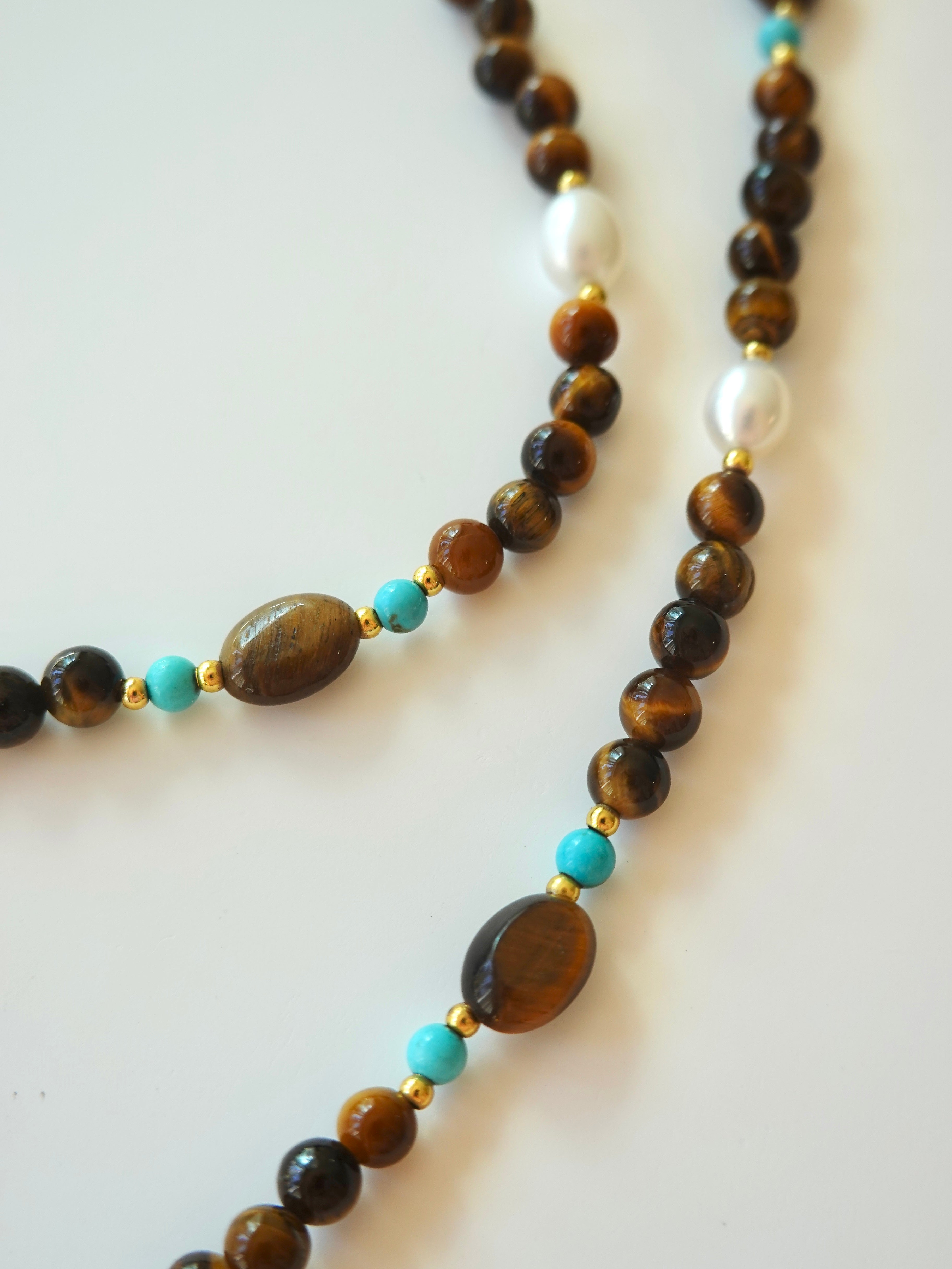 Tiger Eye Round Pendant Necklace