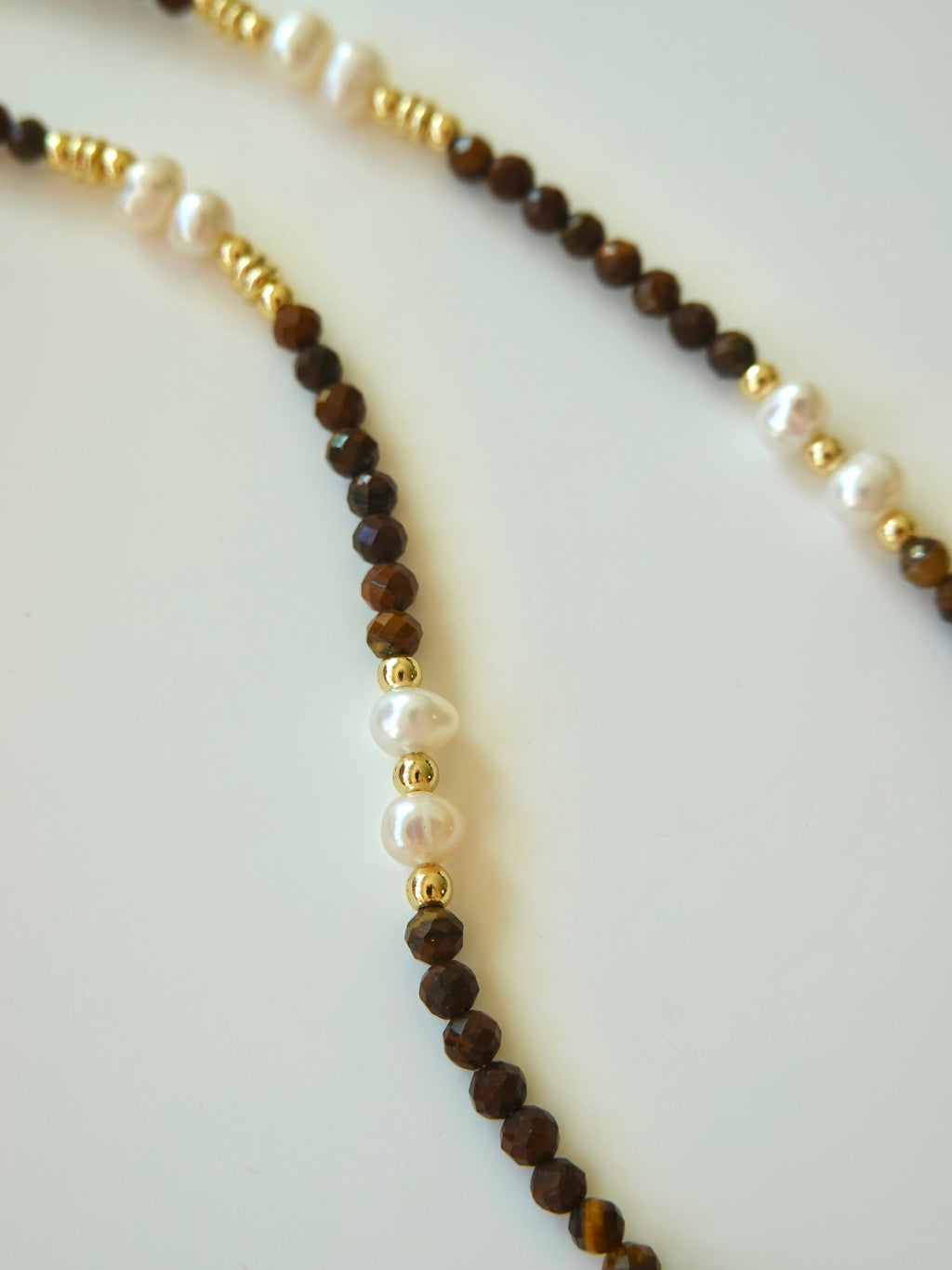 Faceted Tiger Eye Pendant Necklace