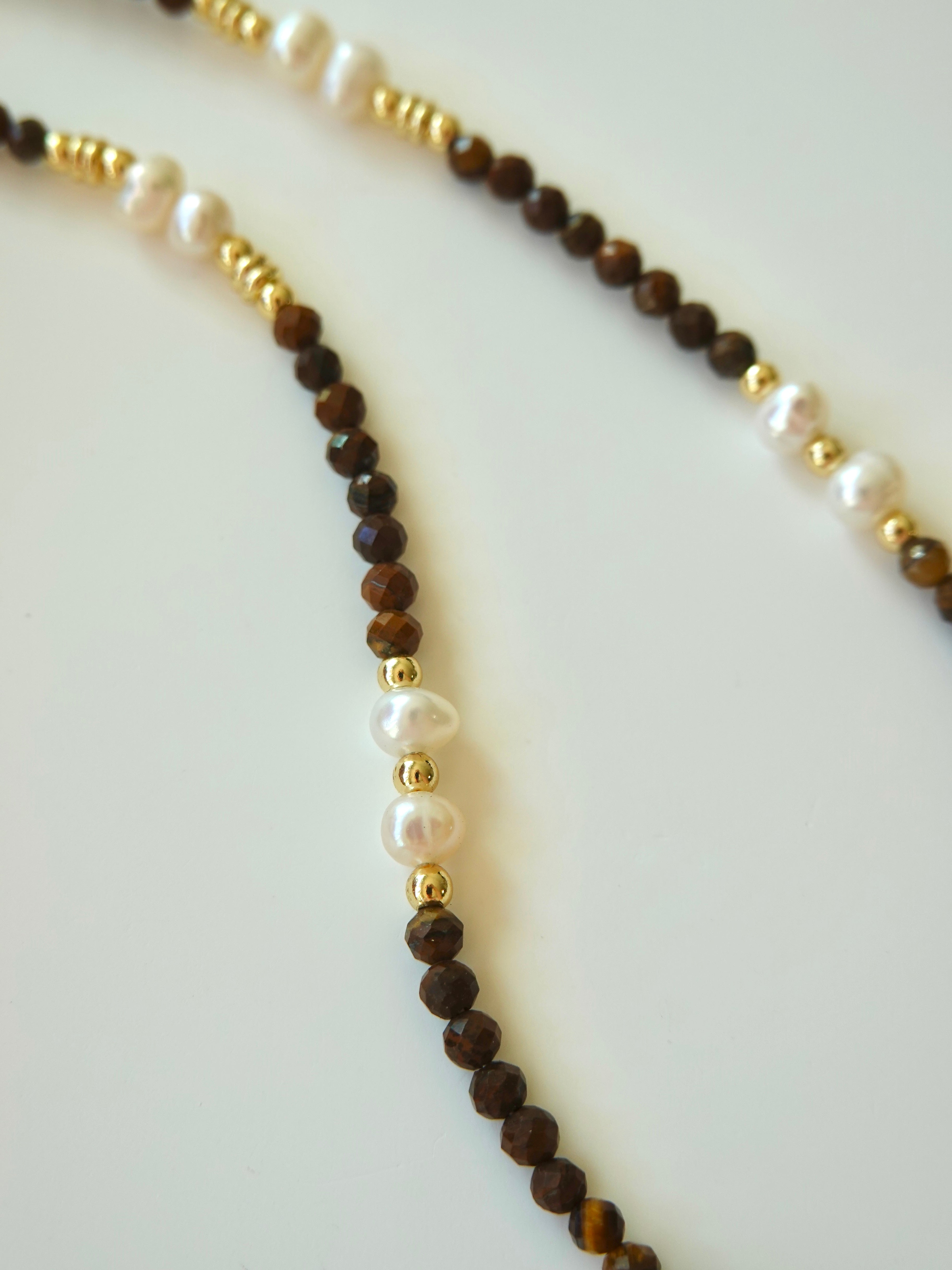 Faceted Tiger Eye Pendant Necklace