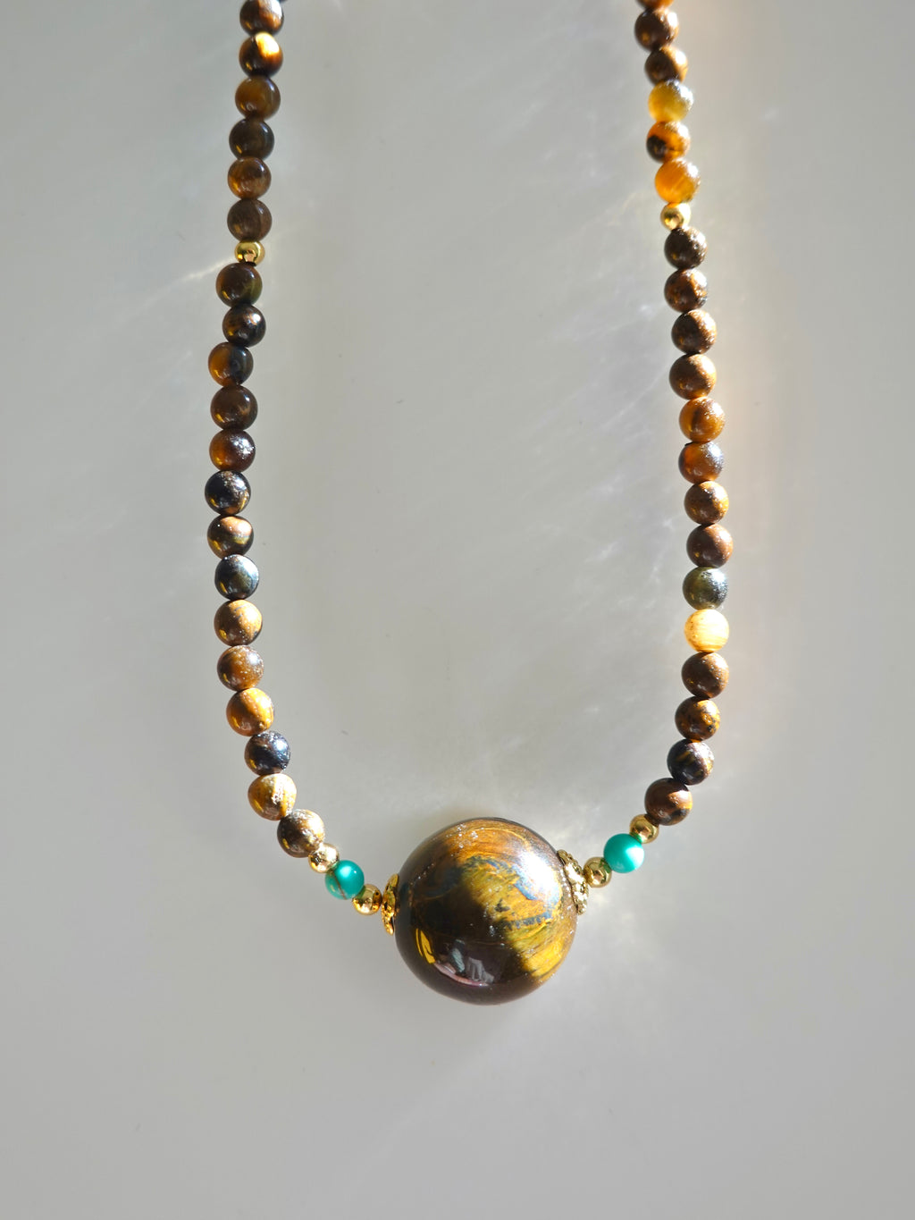 Tiger Eye Sphere Necklace