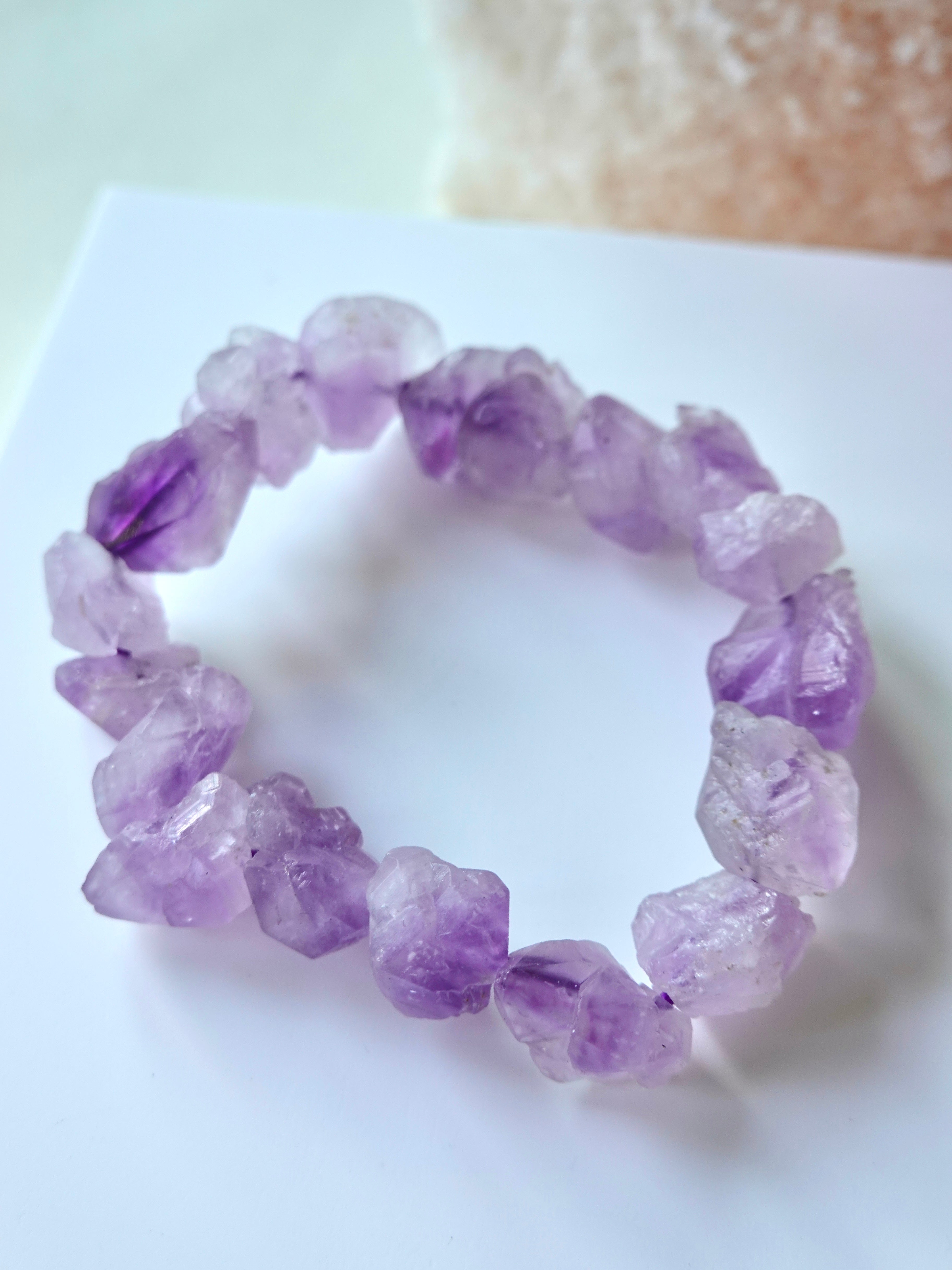 Raw Amethyst Bracelet
