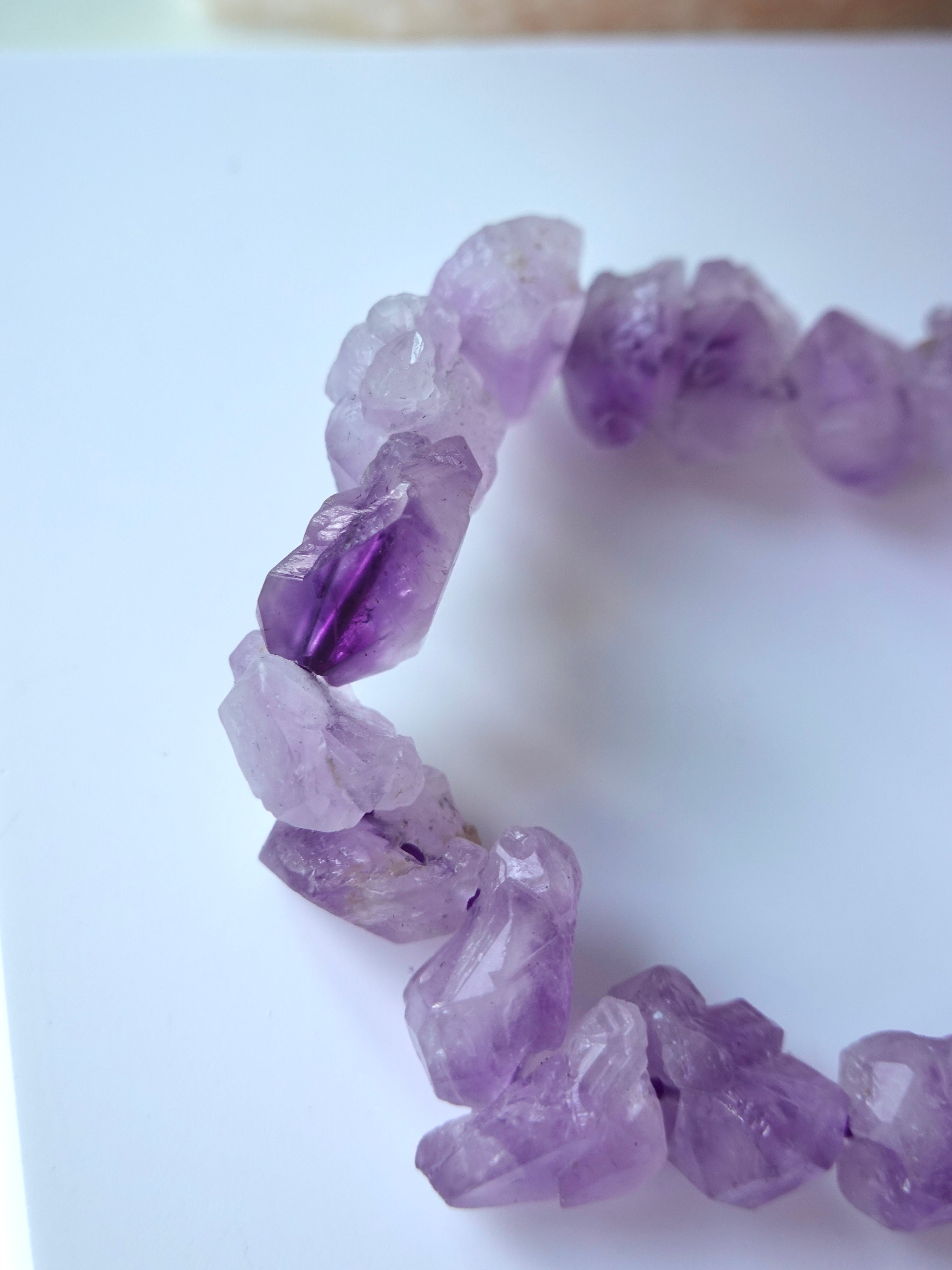 Raw Amethyst Bracelet