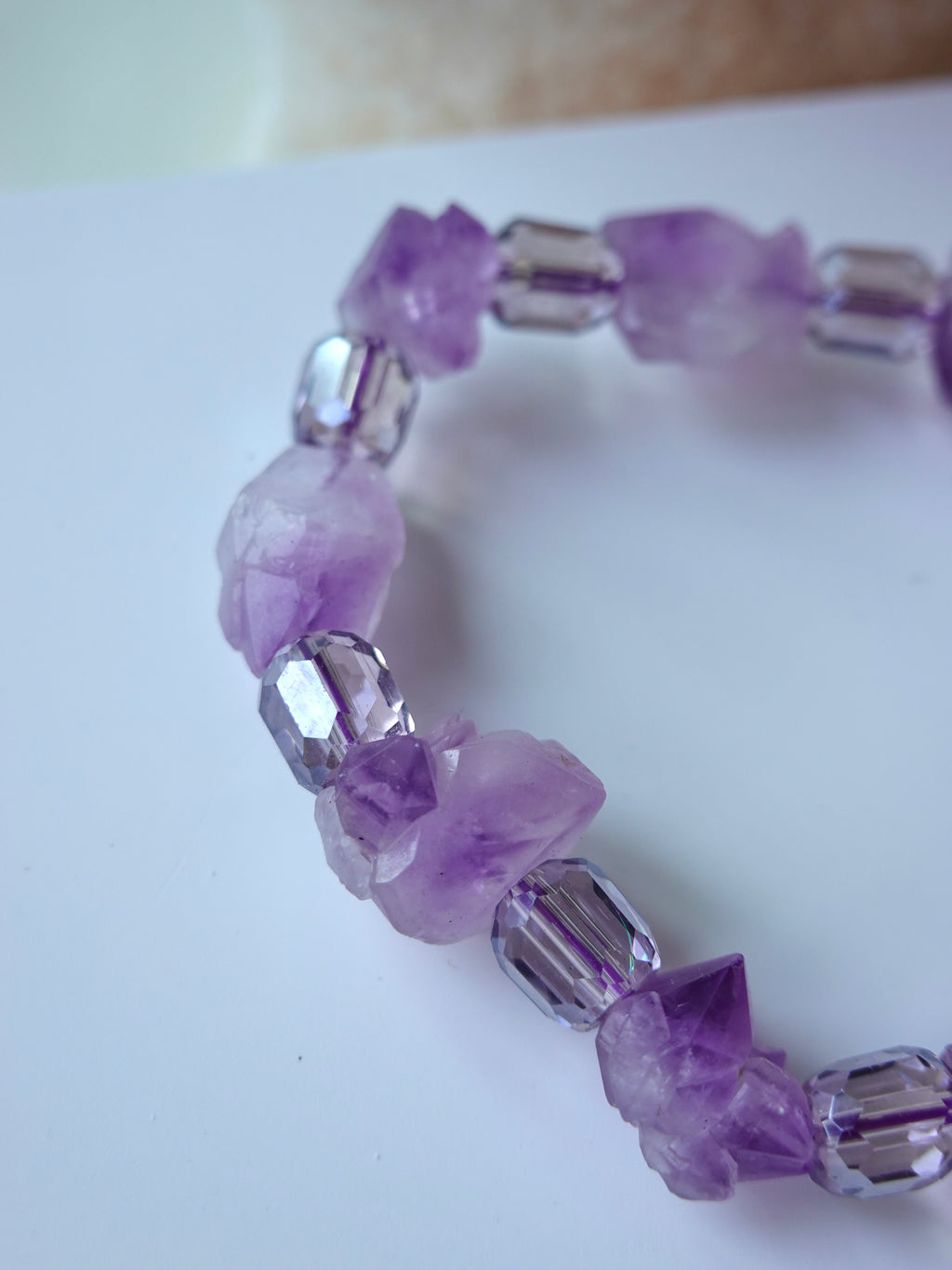 Raw Amethyst Bracelet
