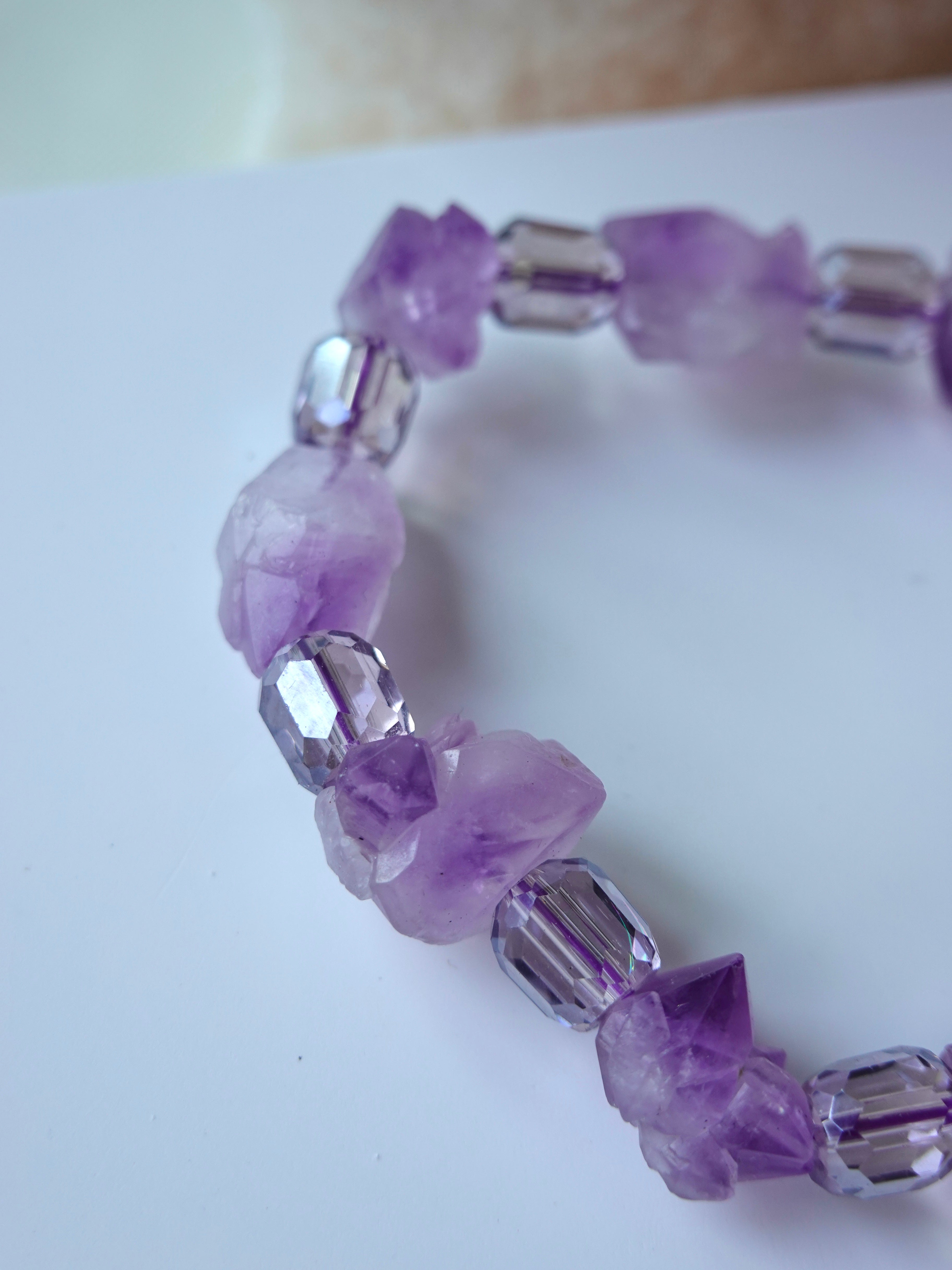 Raw Amethyst Bracelet