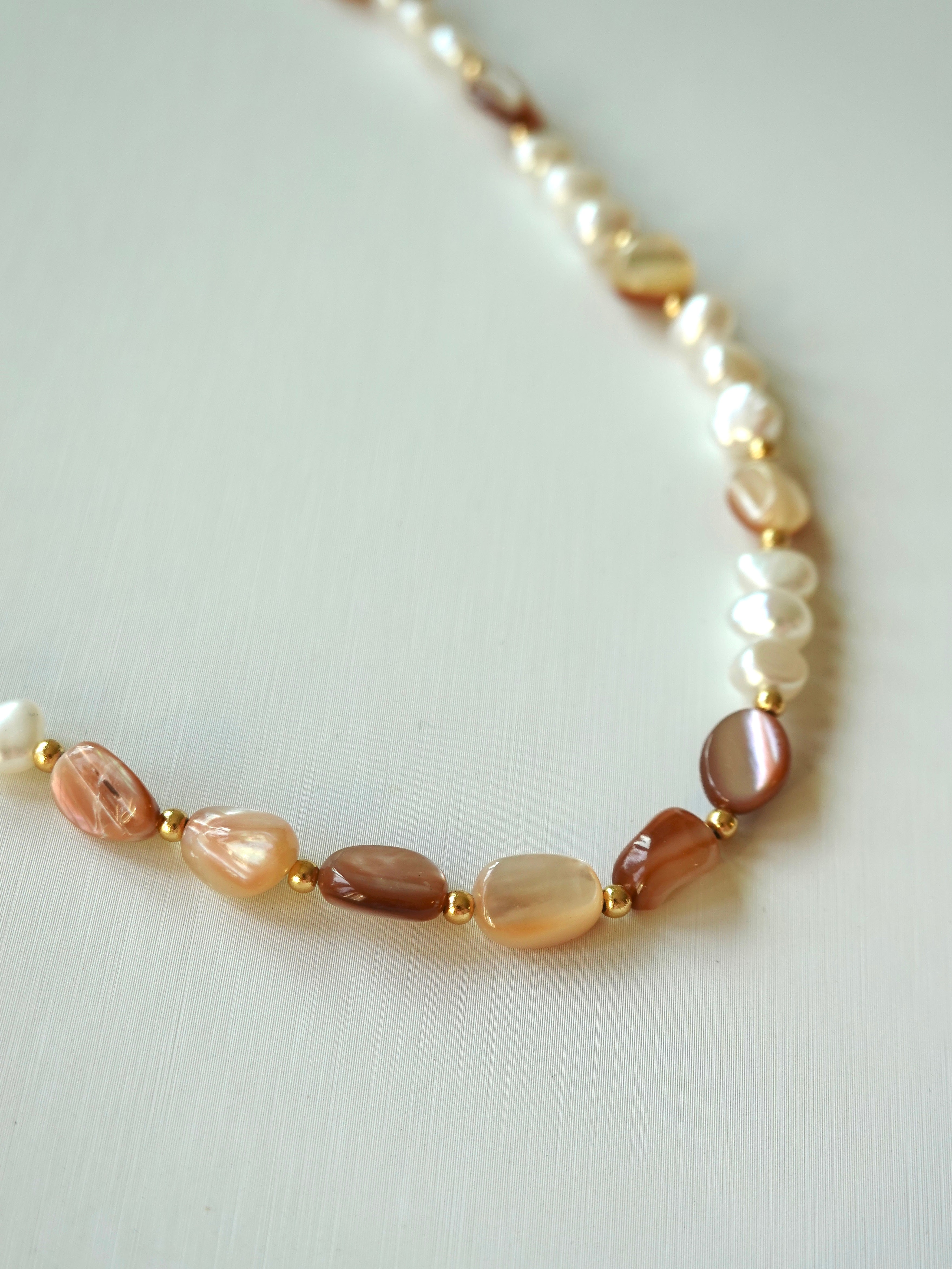Gleam Penguin Shell & Pearl Necklace