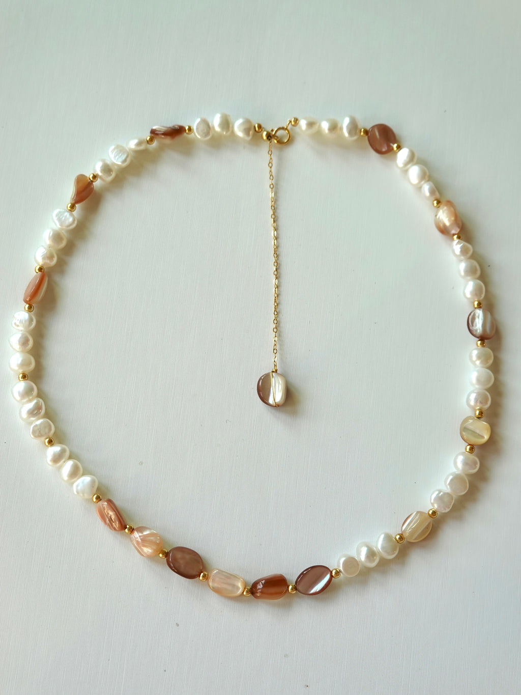 Gleam Penguin Shell & Pearl Necklace