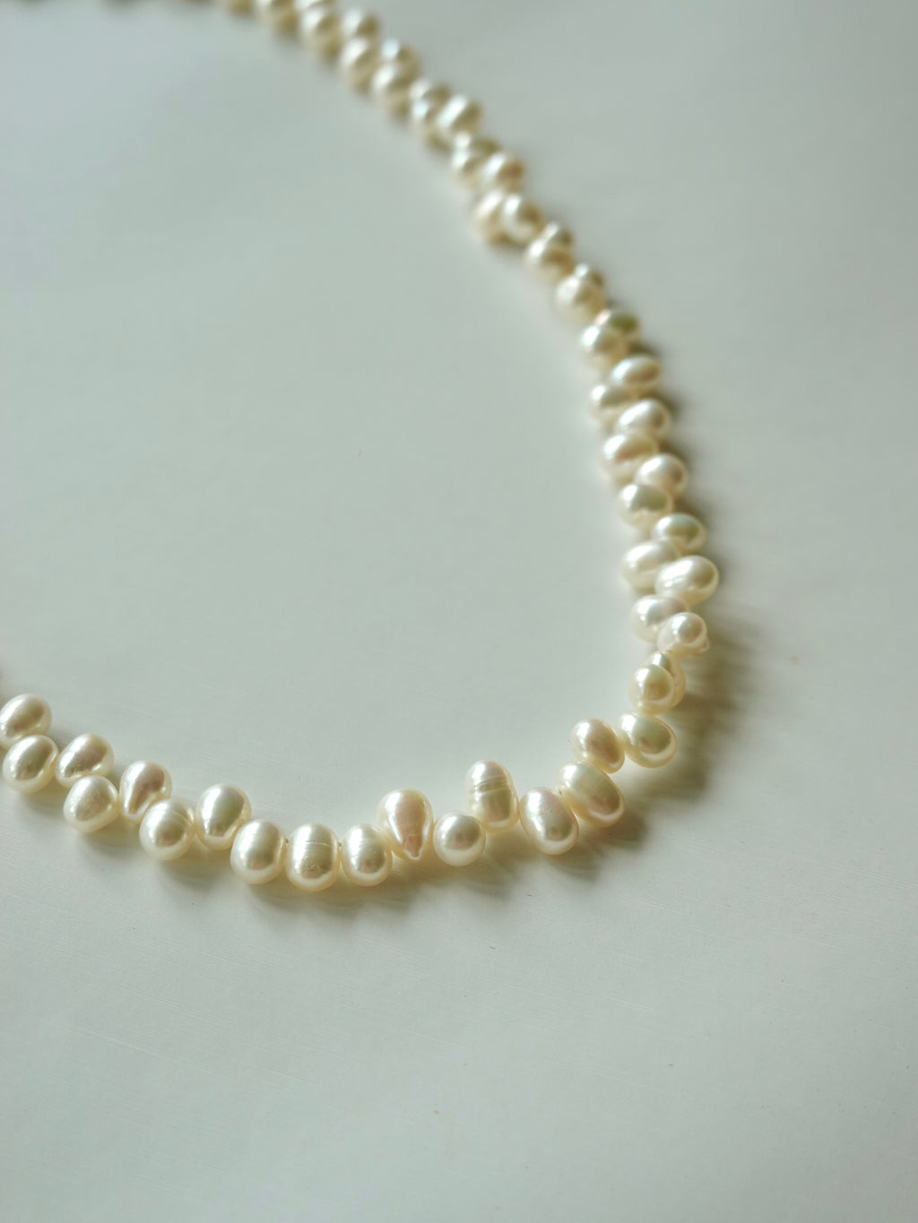 Cross-Weave Pearl Necklace