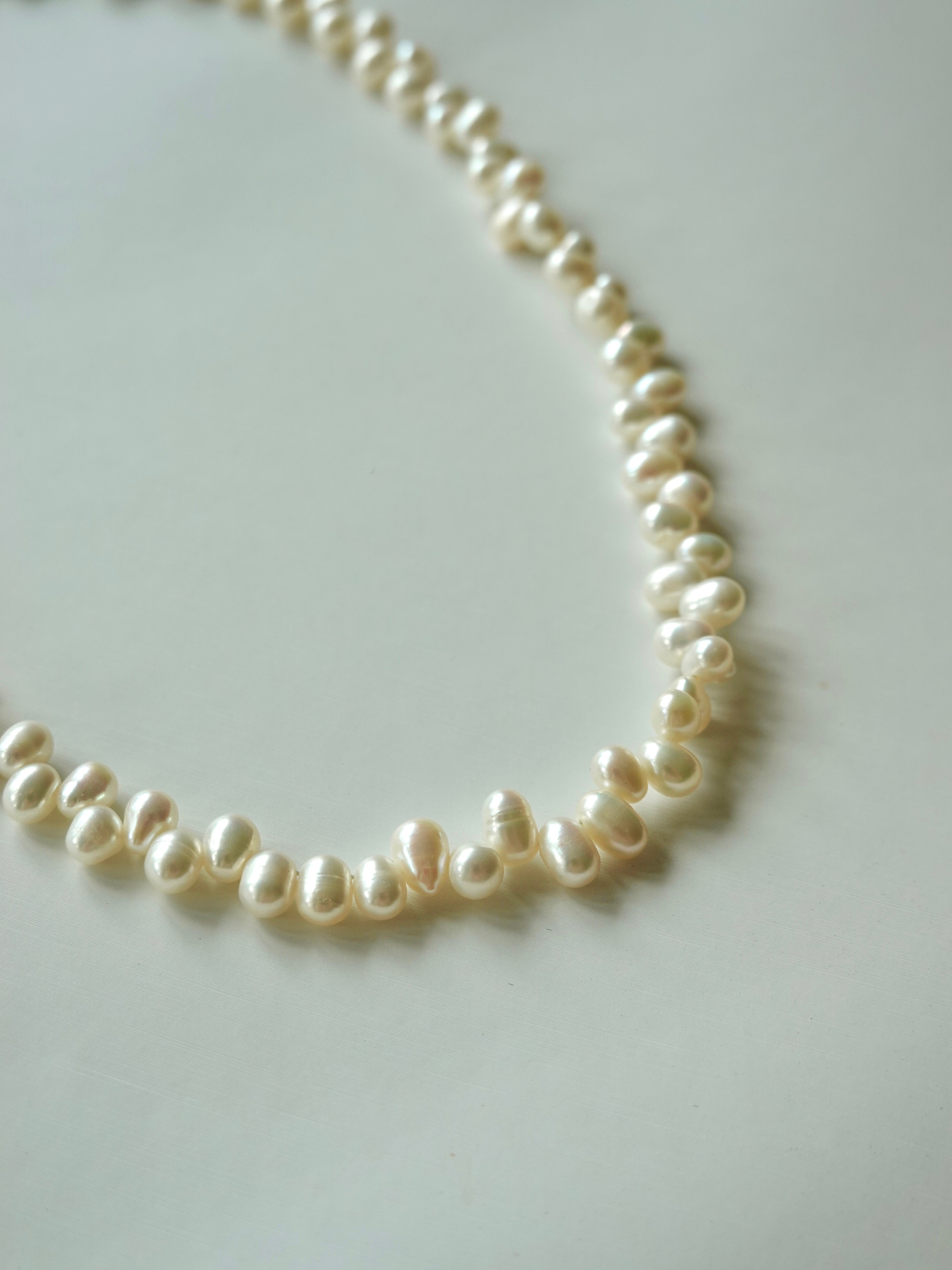 Cross-Weave Pearl Necklace