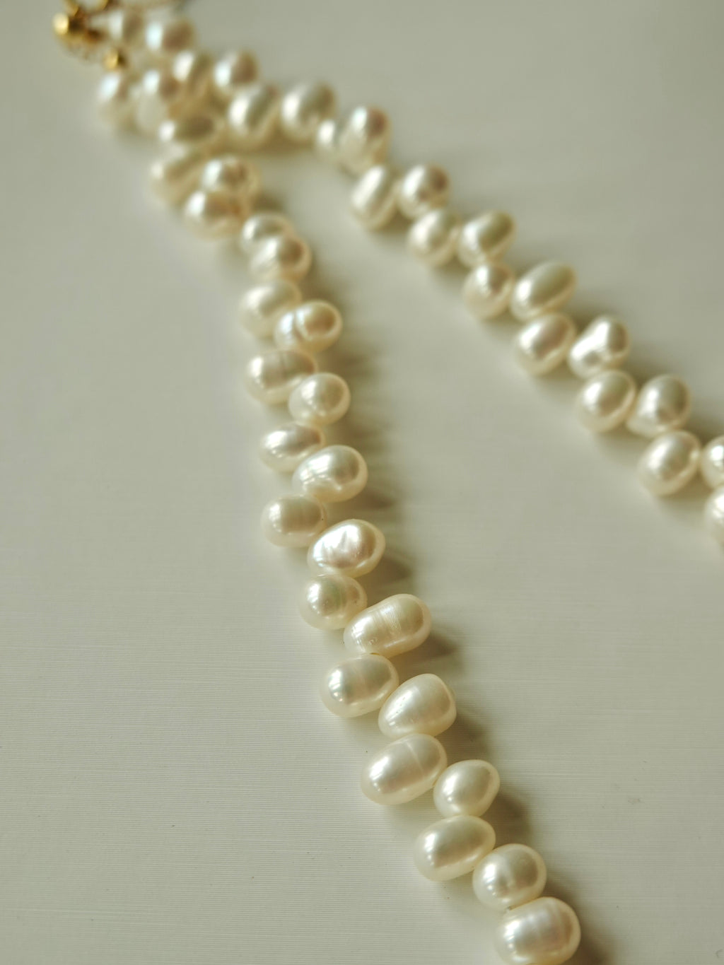 Cross-Weave Pearl Necklace