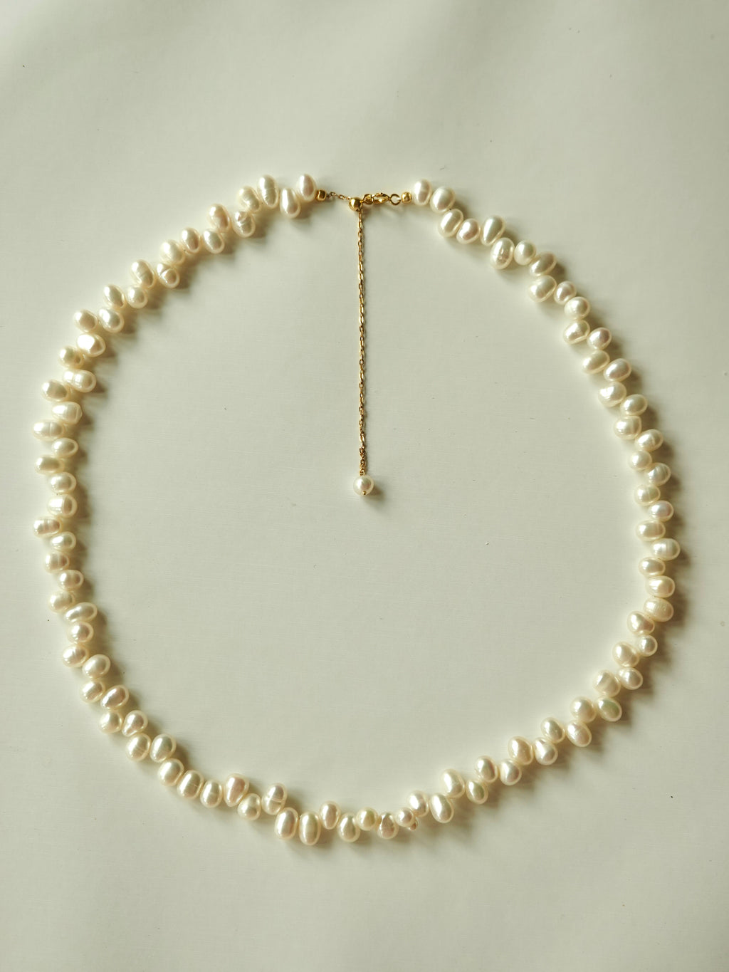 Cross-Weave Pearl Necklace