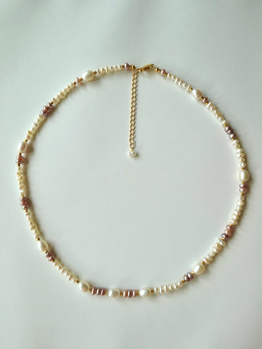 Lavender Pearl Medley Necklace