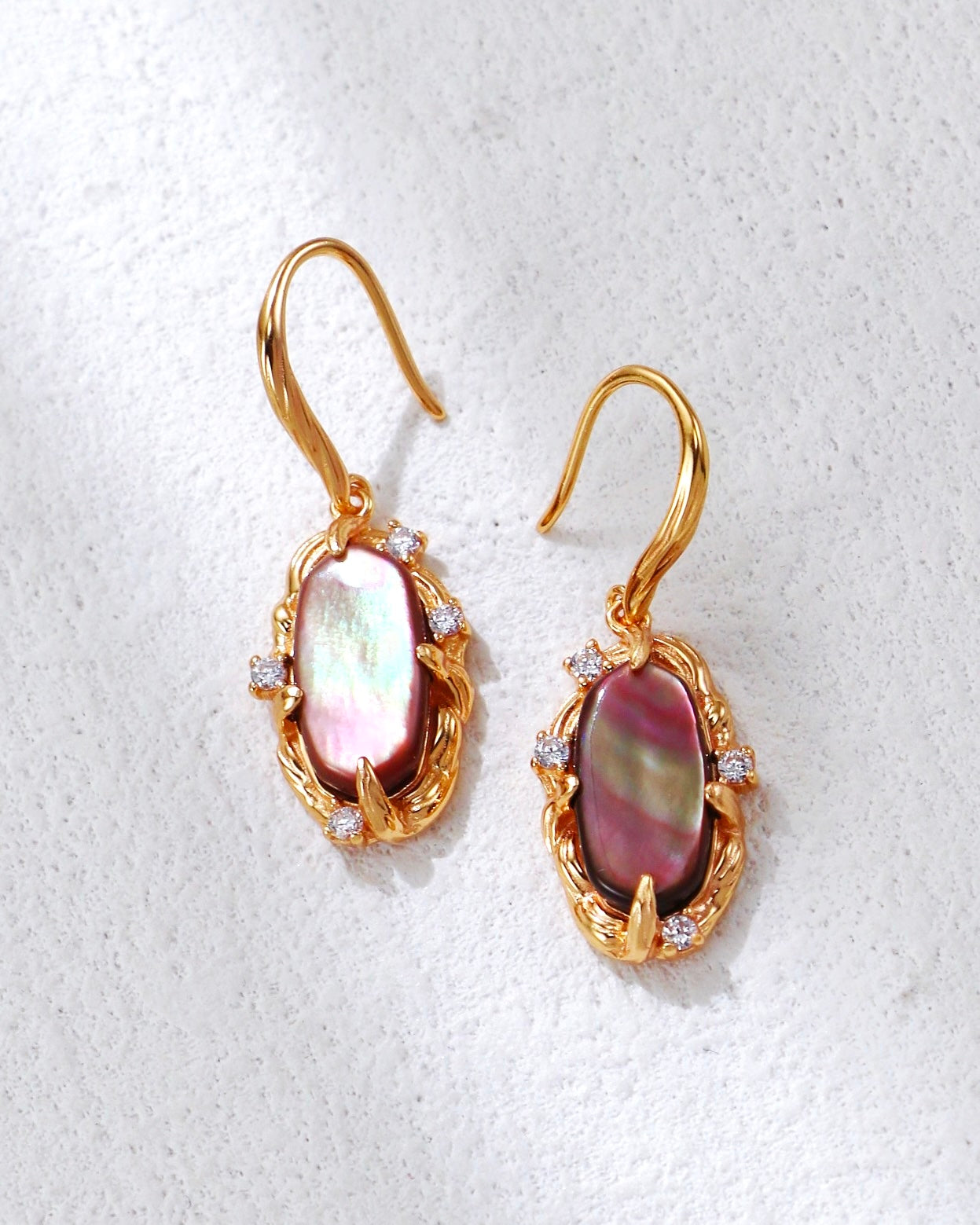 Penguin Shell Drop Earrings