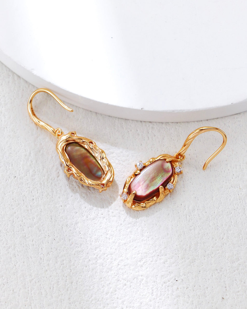 Penguin Shell Drop Earrings