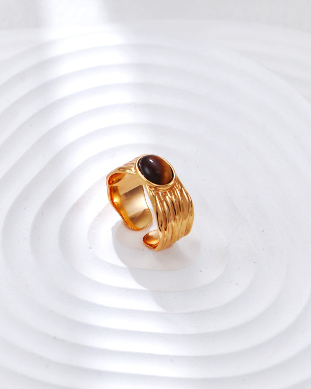 Natural Tiger‘s eye Ring