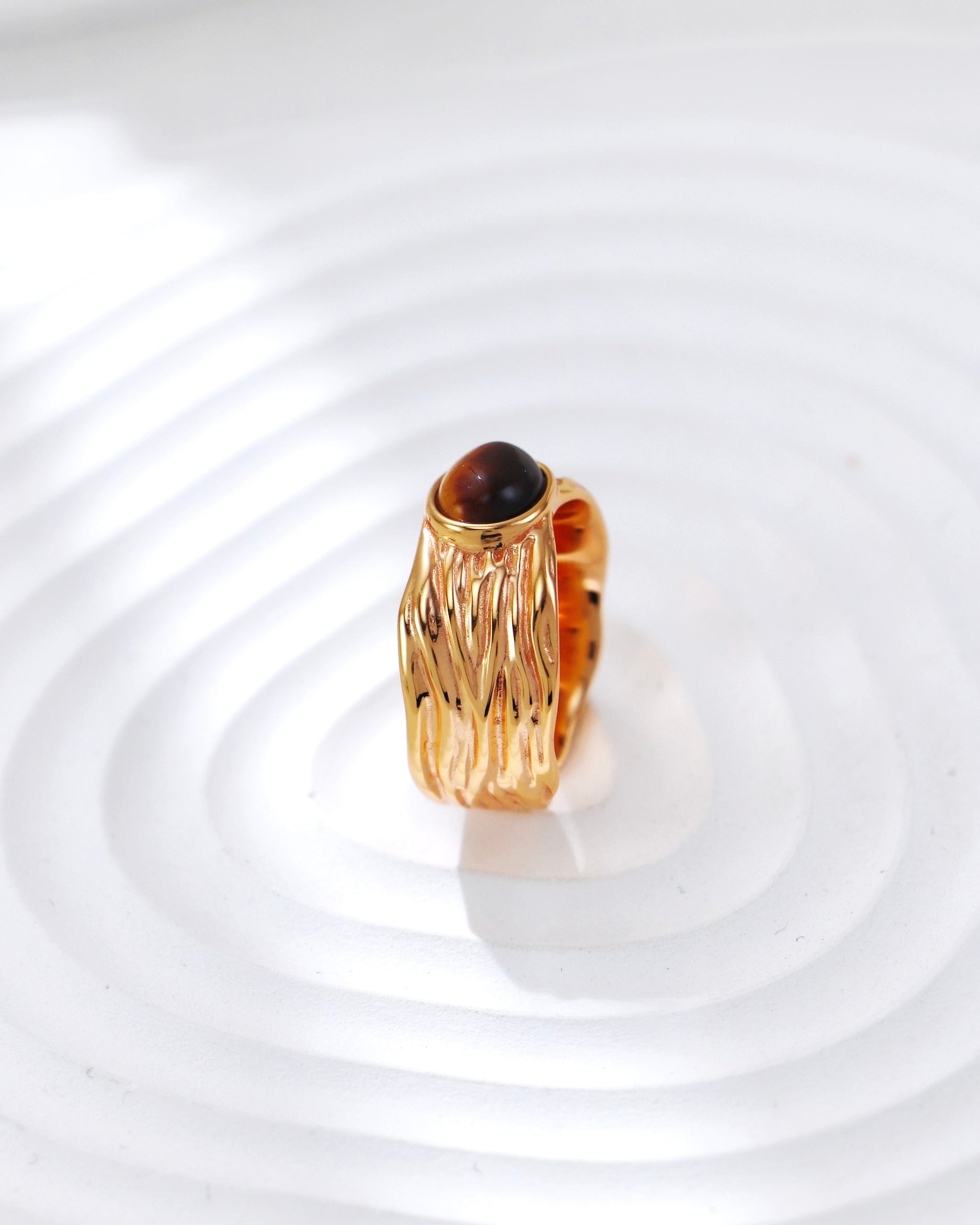 Natural Tiger‘s eye Ring