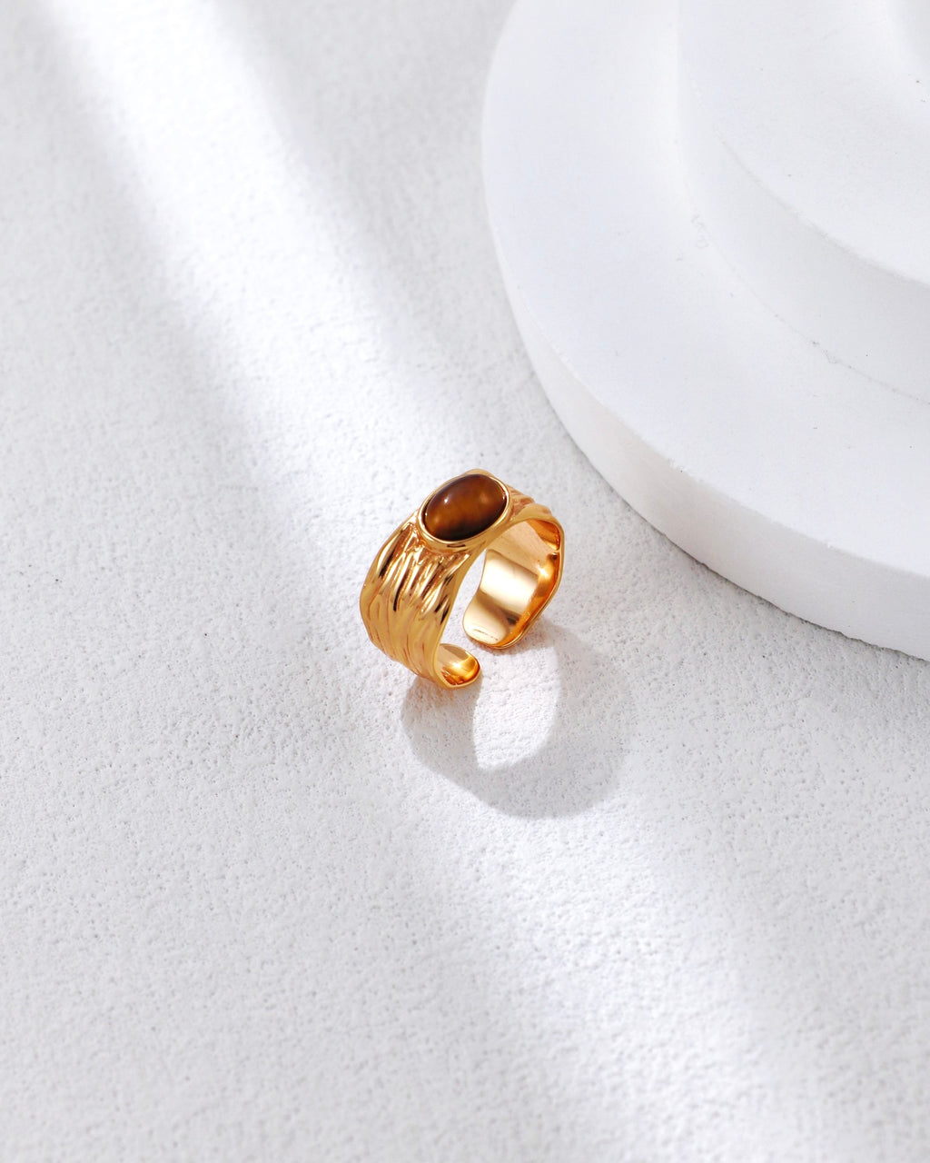 Natural Tiger‘s eye Ring