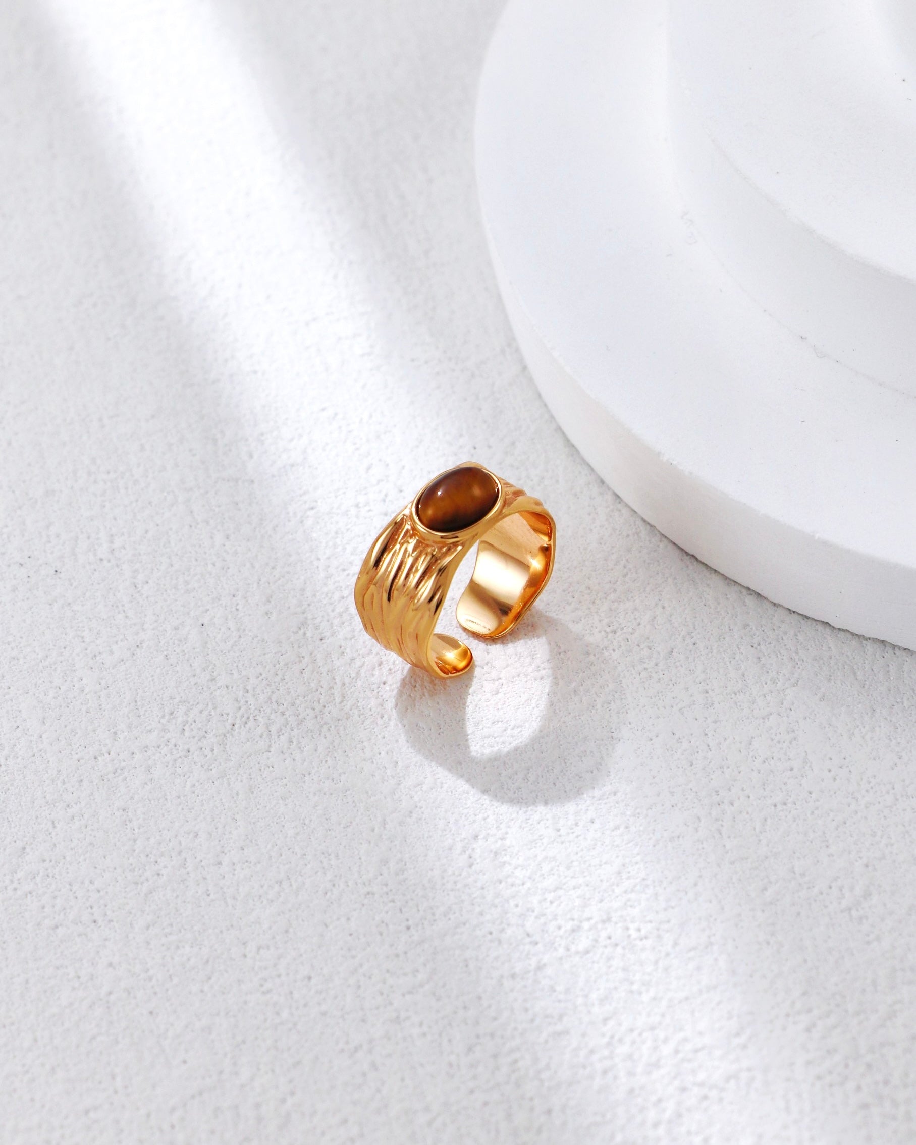 Natural Tiger‘s eye Ring