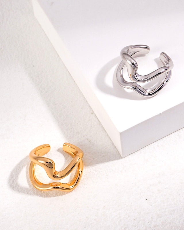 Wave Open Ring