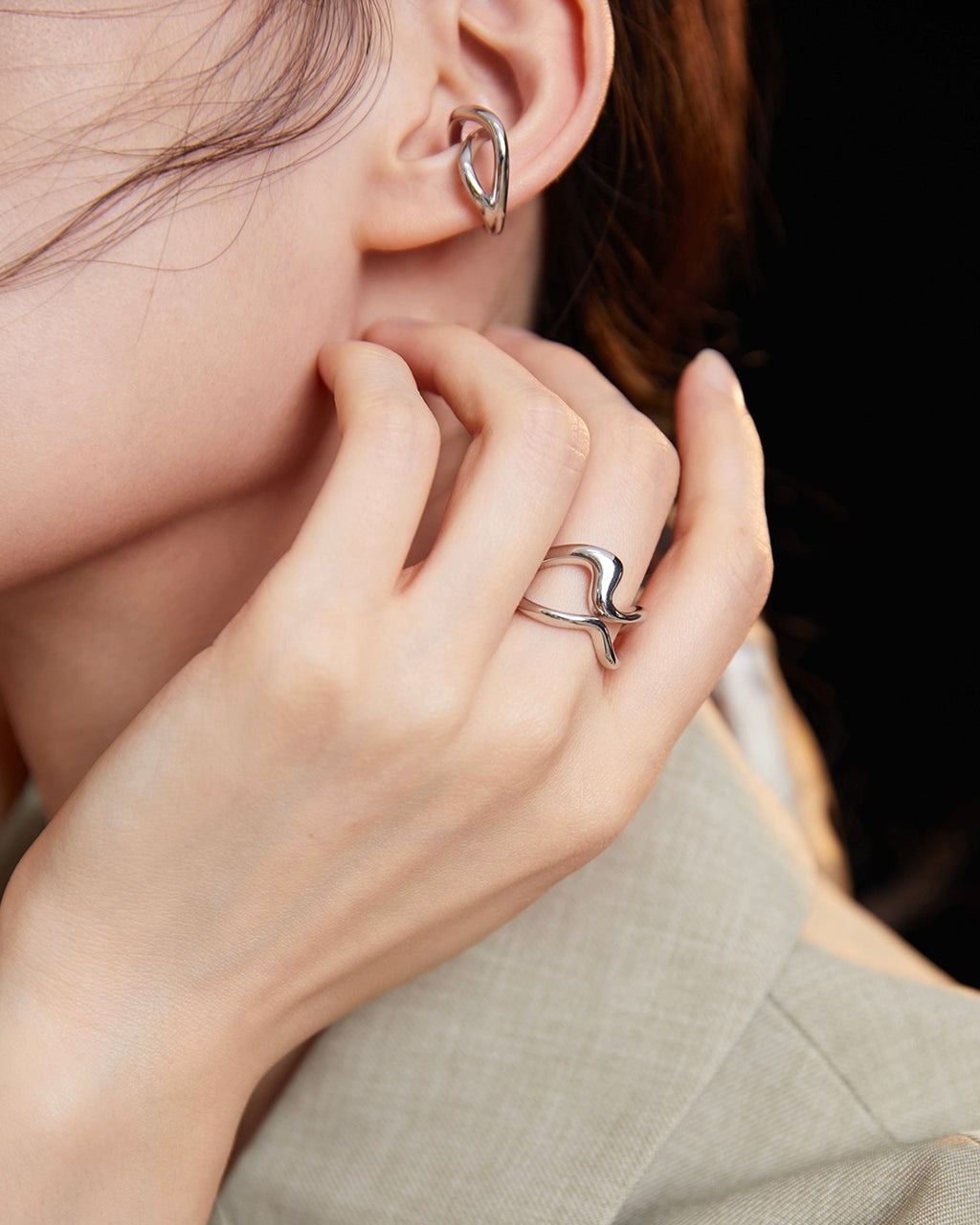 Wave Open Ring